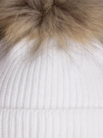 Шапка детская зимняя на завязках с помпоном