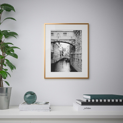IKEA LOMVIKEN  (ИКЕА ЛОМВИКЕН)  -  Рамка, цвет золота, 40x50 см
