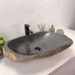Раковина из речного камня RS-63607 (70*48*16) 0124