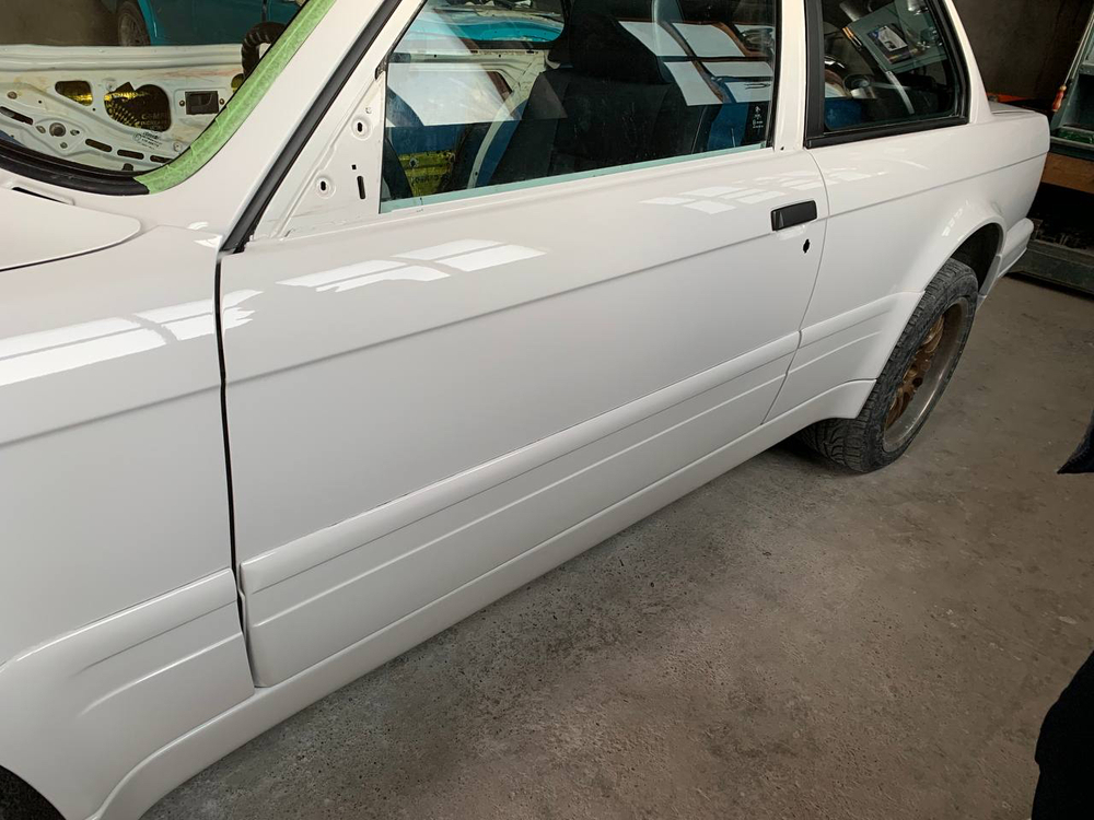 BMW E30 Mtech2 Накладки на двери купе ВП (Реплика "Стекловолокно")