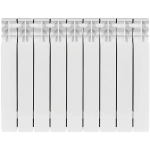 Радиатор биметаллический STOUT TITAN 500 - 9 секций (подключение боковое, цвет белый)