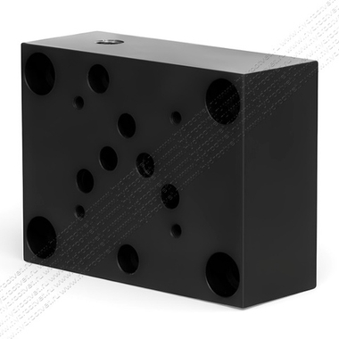 EB407 - Плита-переходник, Ду16 -> Ду10, ISO 4401-07 -> ISO 4401-05, CETOP07 - CETOP05, X и Y - заглушены