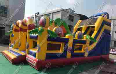 Надувной батут "Тропикана мини", 8*6*5 м