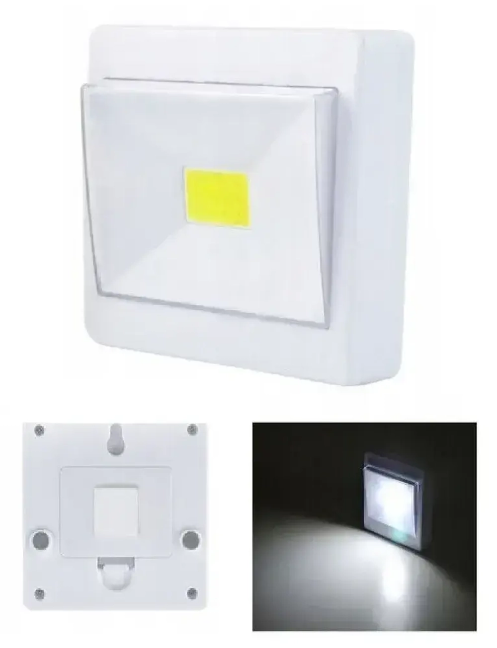 Светильник настенный беспроводной с клавишей на батарейках RUSSTA2