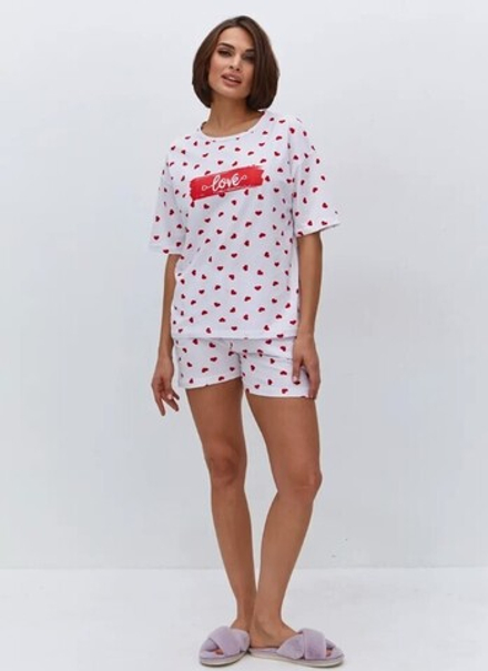 [m]Пижама х/б шорты+футболка УшФ0016