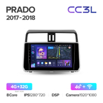 Teyes CC3L 10,2"для Toyota Land Cruiser Prado 2017-2018