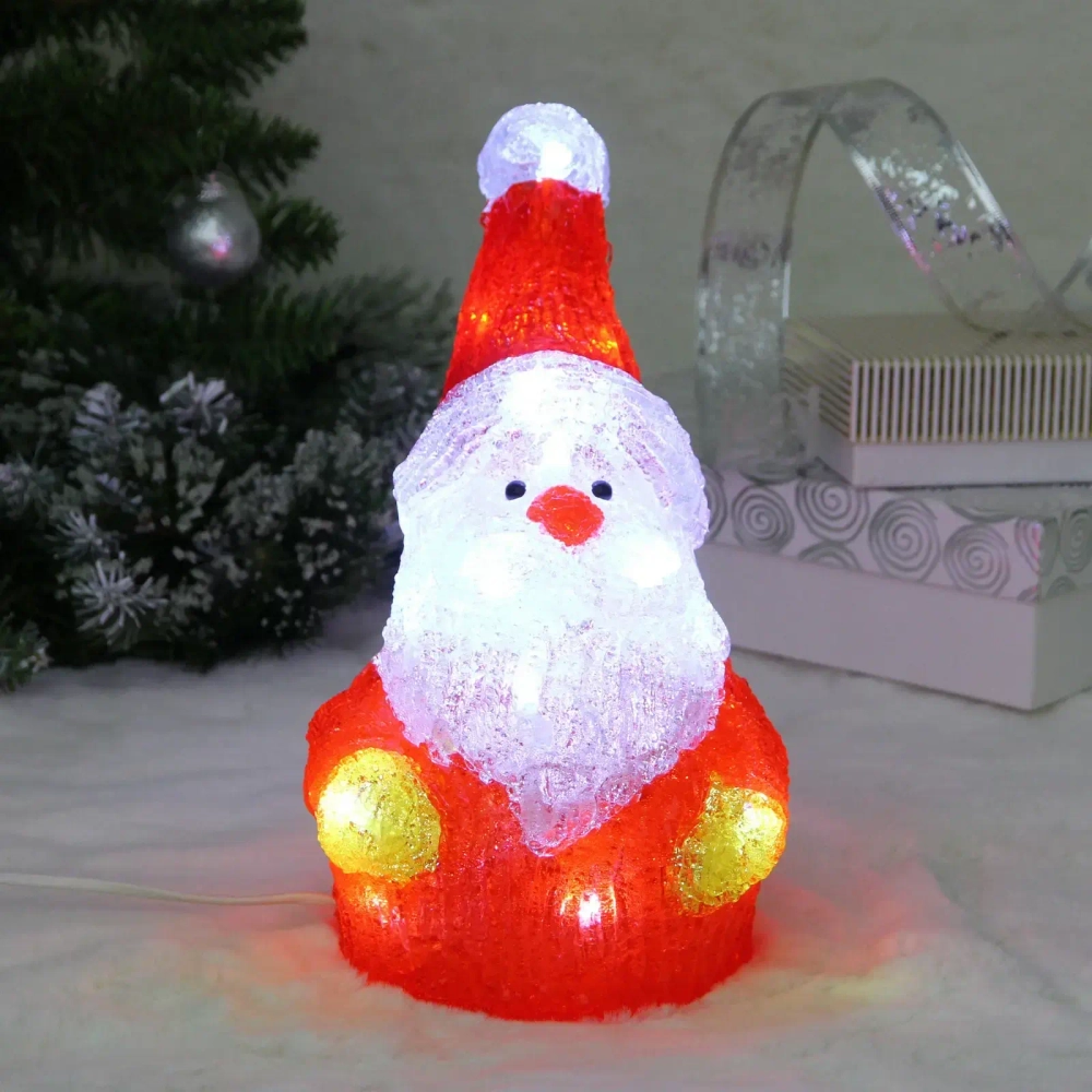 Фигура светодиодная «Снежный гном» 13*13*27,5 см, 20 ламп LED, авторежим, 220V, Белый