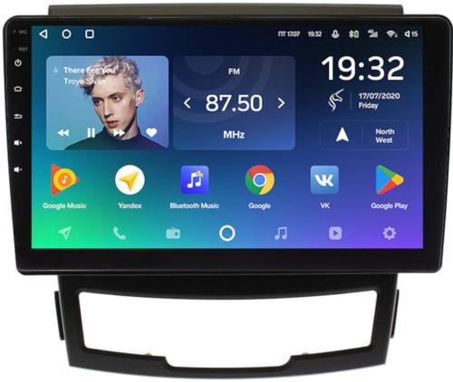 Магнитола для SsangYong Actyon II 2011-2013 - Teyes CC2 PLUS монитор 9" QLED, Android 10, Быстрая, SIM-слот