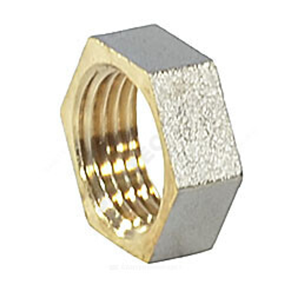 Контргайка латунь никель Ду 20 (3/4") ВР 9020 ГОСТ 32585-2013 Aquasfera 9020-02