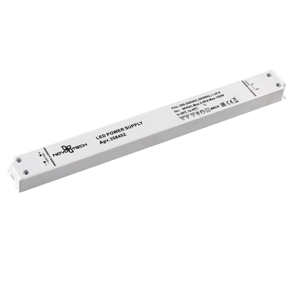 358452 DRIVE NT20 125 белый Выносной драйвер IP20 100W 48V