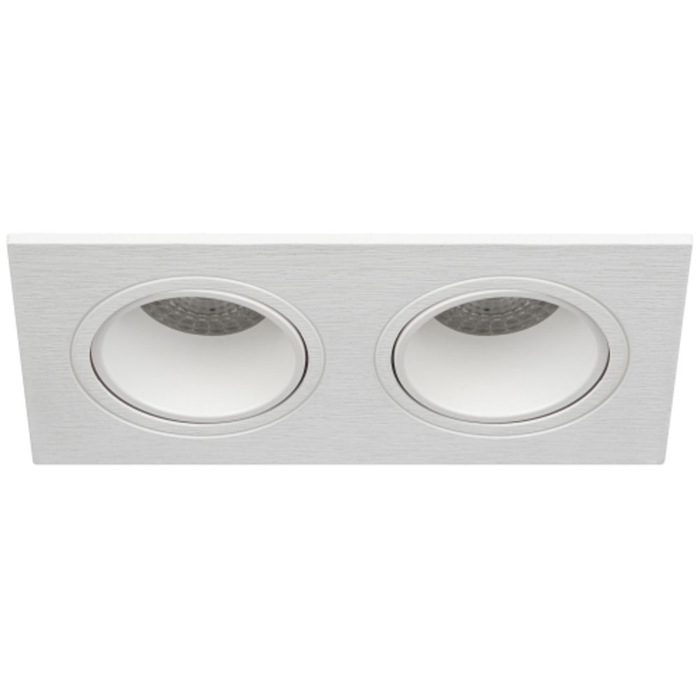 Светильник встраиваемый декоративный ЭРА KL90-2 WH под лампу MR16 GU5.3 белый пластиковый | Декоративные встраиваемые светильники