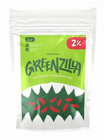 Greenzilla 2%, инсектицидная приманка для борьбы с личинками мух, 1кг