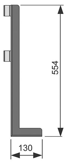 Опора TECE TECEprofil для отдельностоящих перегородок арт. 9030017