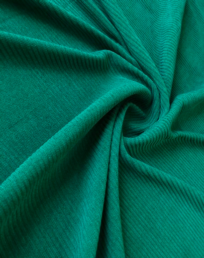Трикотаж лапша, зеленый, вискоза FLORA