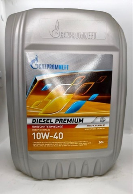 Масло моторное Gazpromneft Diesel Premium 10W-40 API CI-4/SL, ACEA E7 (10 л)