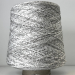 SIGNAC - ILARIA CALENZANO; 95% вискоза, 5% п/а; 250м/100гр; Ленточка; col. 000701, цвет: белый, черный; S506