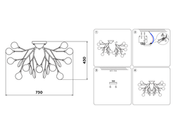 Ambrella Потолочная люстра (лампы LED G4 1.5W 4200K в комплекте) Modern TR3011