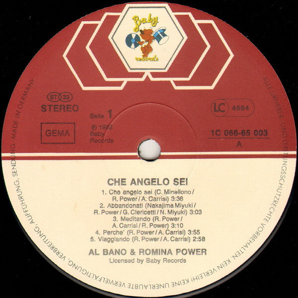 Al Bano & Romina Power / Che Angelo Sei (LP)