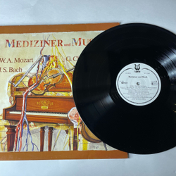 Винтажная виниловая пластинка LP Сборник Классической Музыки, Моцарт, G. Chr. Wagenseil, И. С. Бах , Г. Ф. Гендель, Mediziner Und Musik Медики И Музыка (Германия 1986)