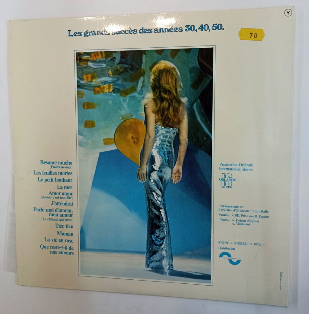 Винтажная виниловая пластинка LP Dalida Coup De Chapeau Au Passe (France 1976)