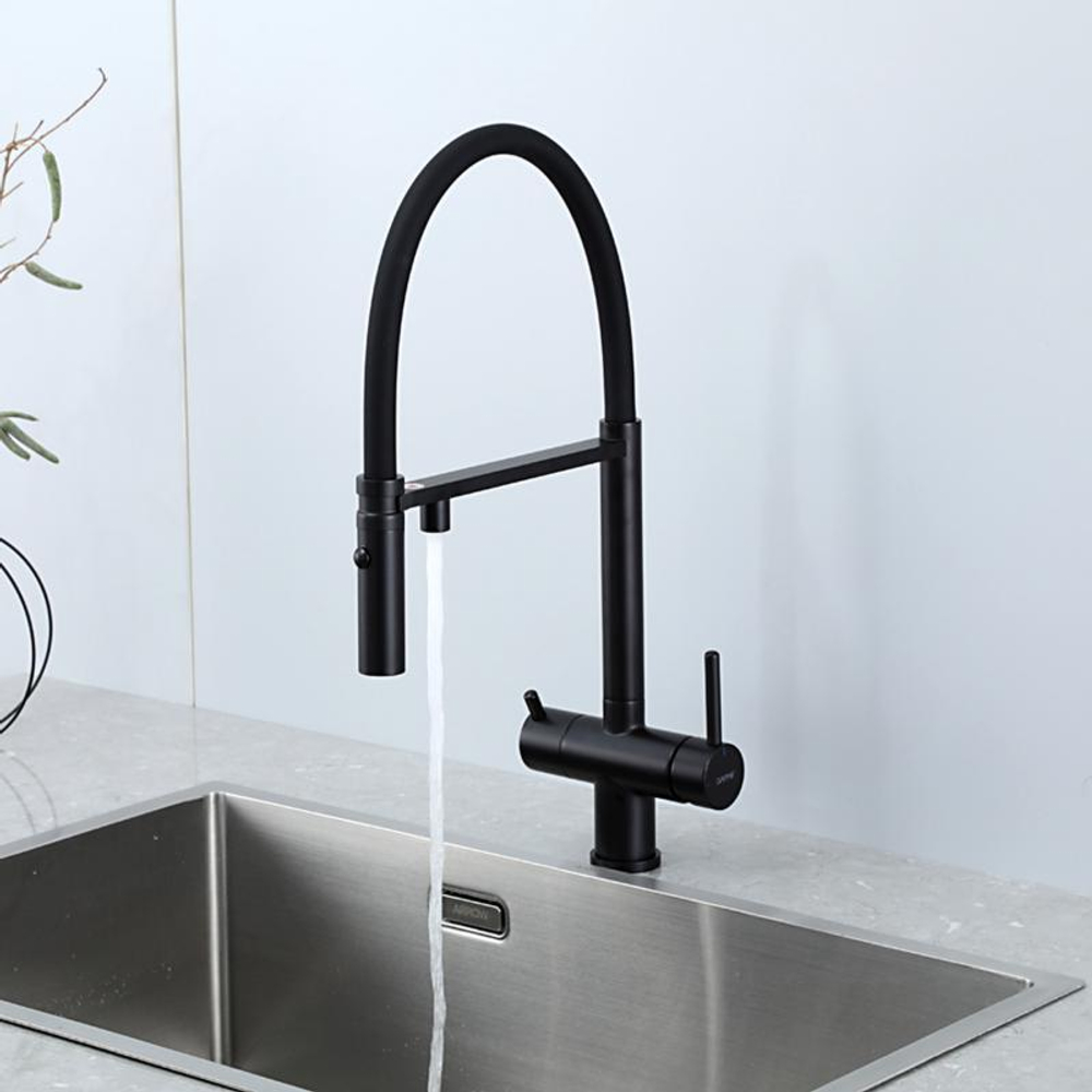 Смеситель для кухни с гибким изливом Gappo G4397-86
