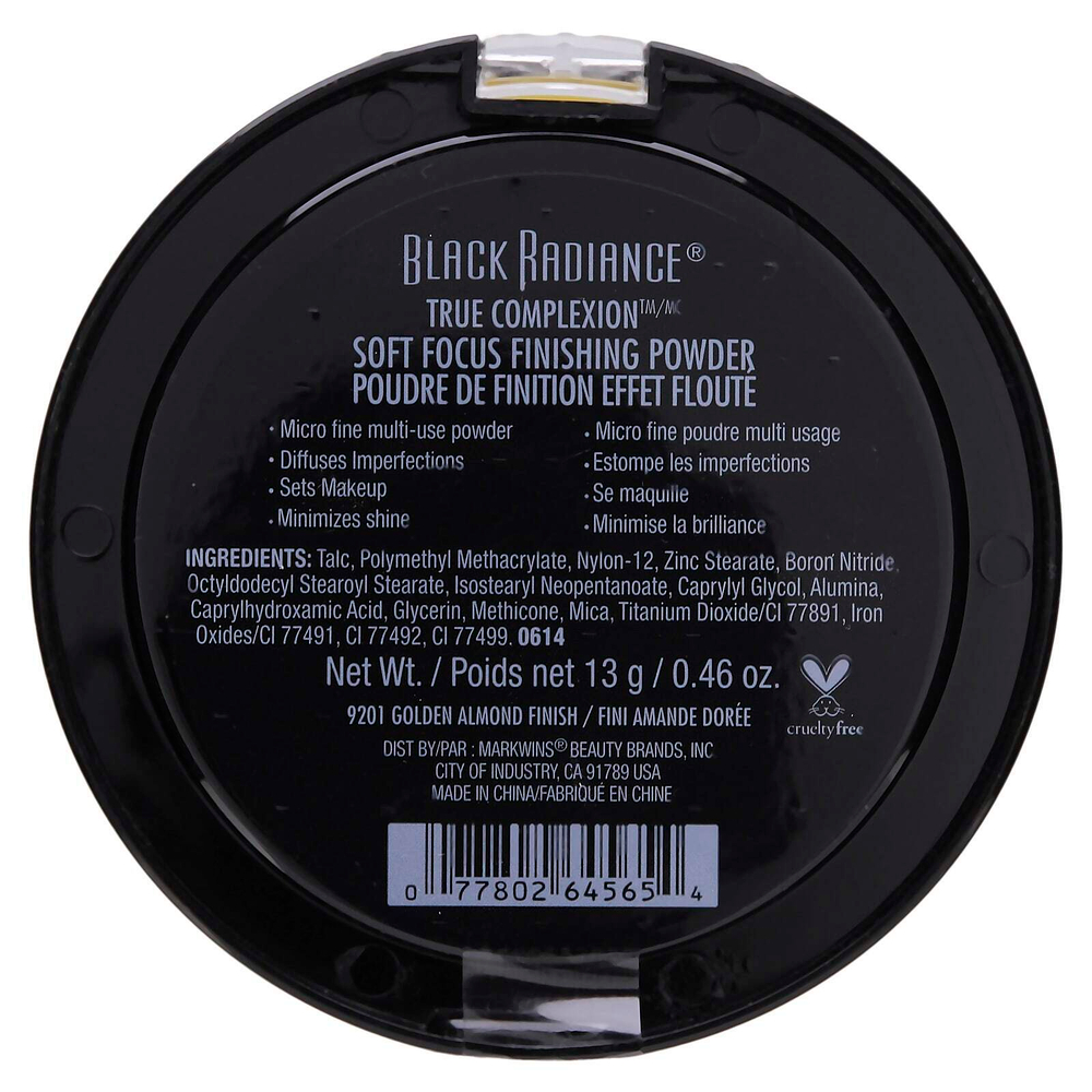 Black Radiance, True Complexion, пудра для мягкого фокуса, оттенок 9201 золотой миндаль, 13 г (0,46 унции)