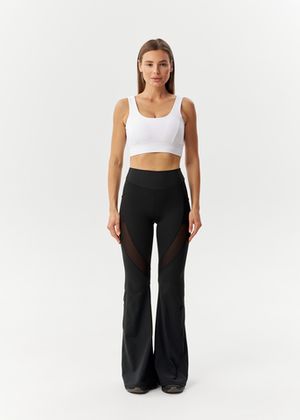 Легинсы клеш с высокой талией