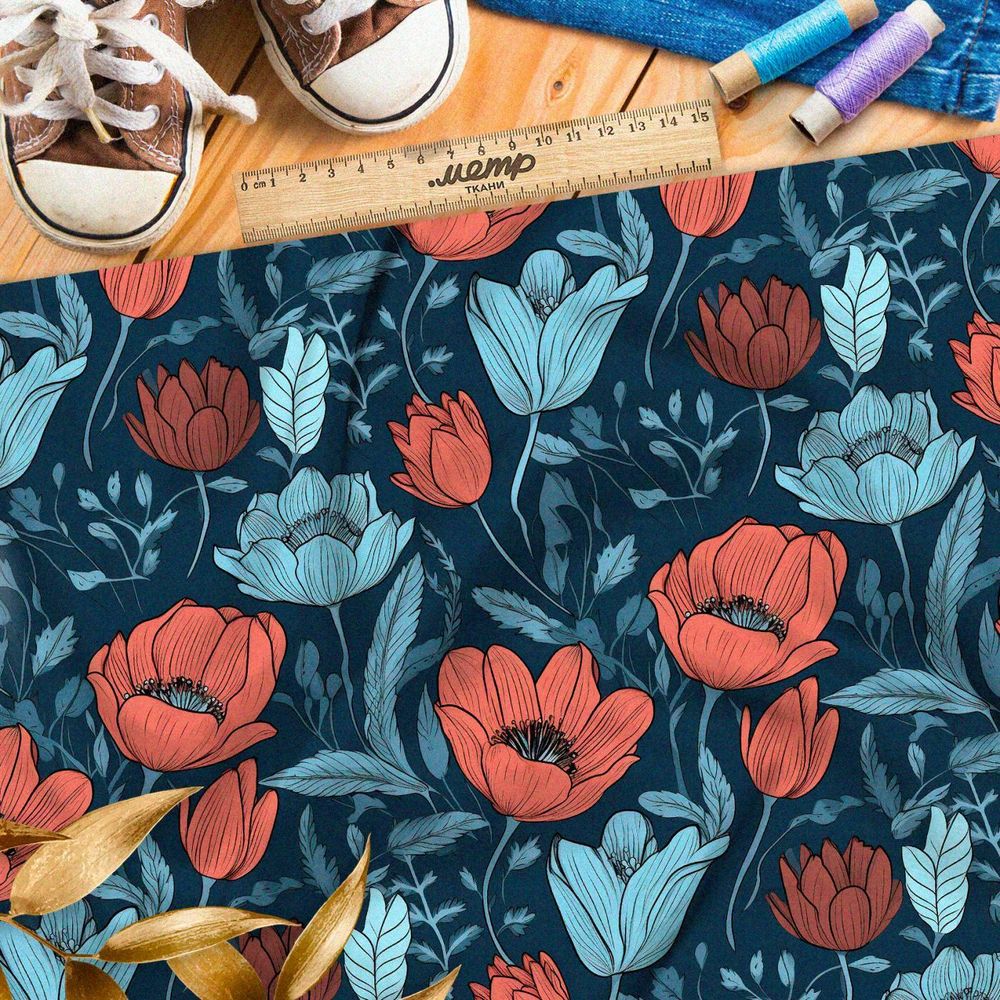 Ткань премиум бифлекс чарующие тени