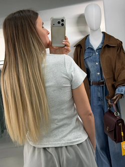 Футболка женская арт. 821 цвет "светлый меланж"