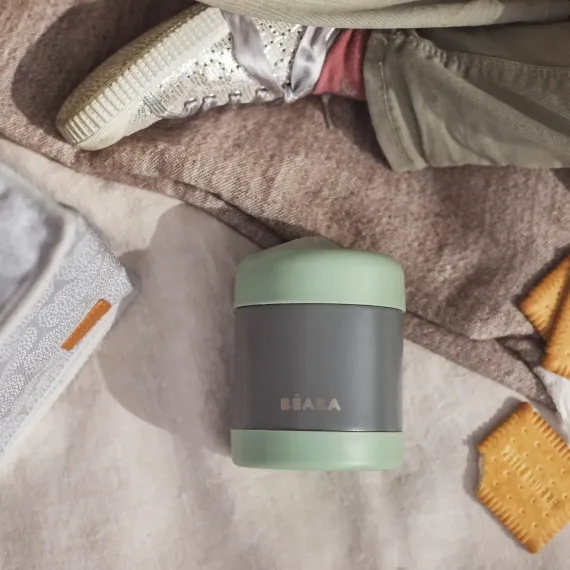 Термоконтейнер Beaba Thermo-portion 300 ml Mineral Grey