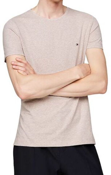 Мужская теннисная футболка Tommy Hilfiger Stretch Slim Fit - Бежевый