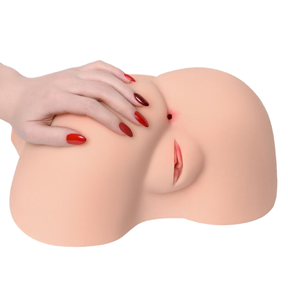 Мастурбатор-полуторс 14,5х30х23см с вибрацией, ротацией и голосом Kokos Alice