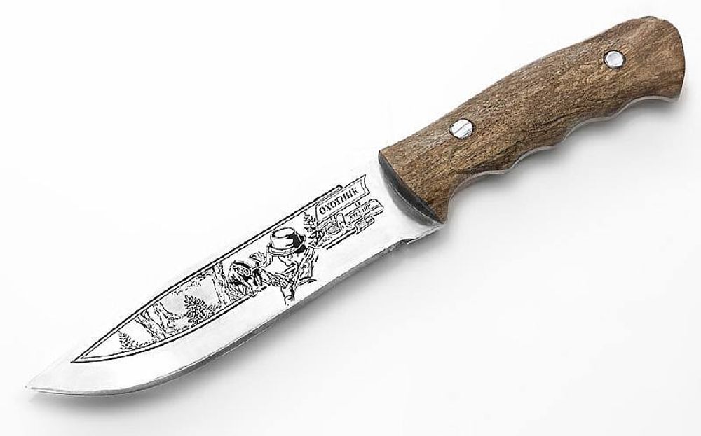 Нож Кизлярский Охота с кожаными ножнами