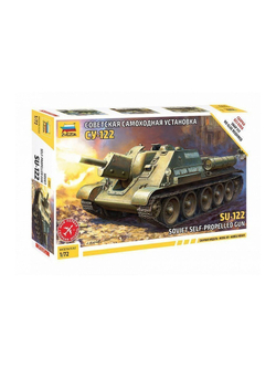 Сборная модель ZVEZDA Советская самоходная артиллерийская установка Су-122, 1/72