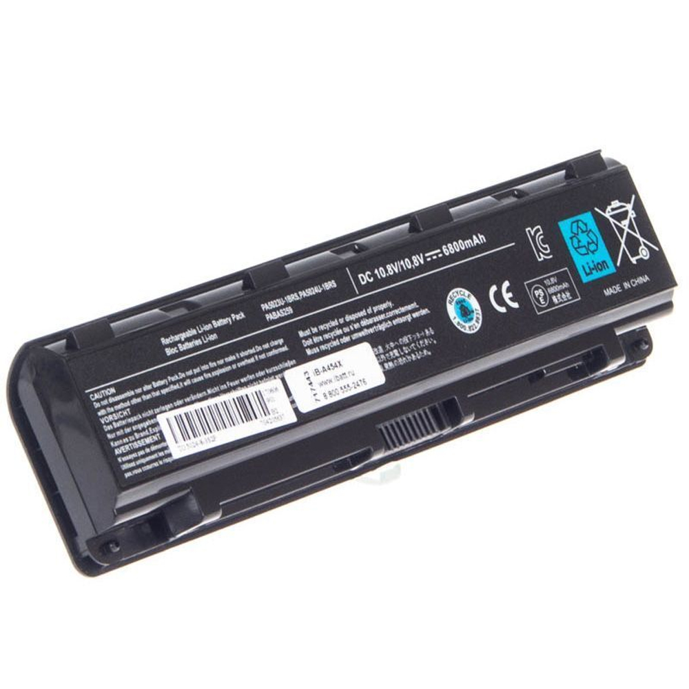 Аккумуляторная батарея iBatt 6800 mAh для ноутбуков Toshiba PA5024U-1BRS, PA5109U-1BRS