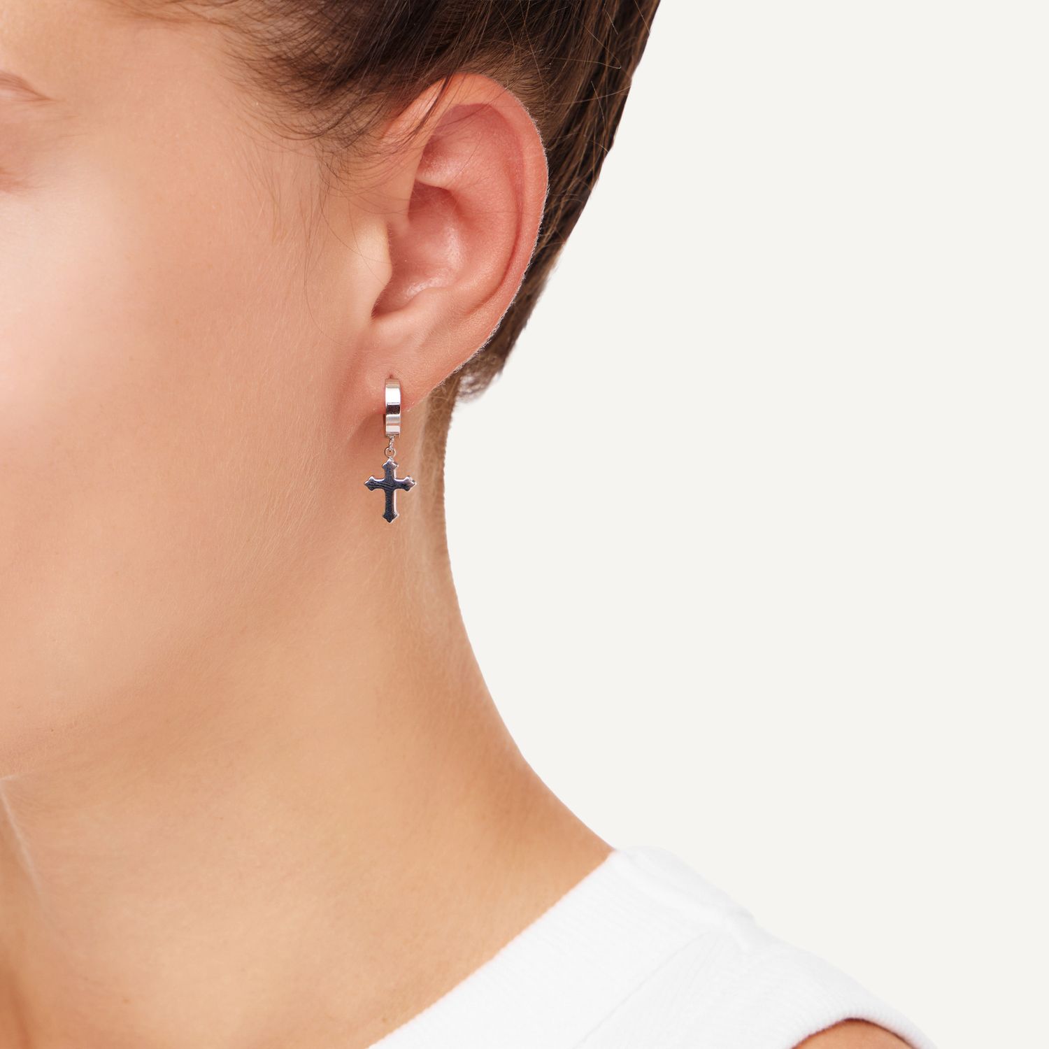 Серьги Ortho Cross Earrings – Silver