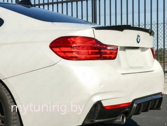 Лип спойлер M4 STYLE GLOSSY BLACK для BMW 4 F32