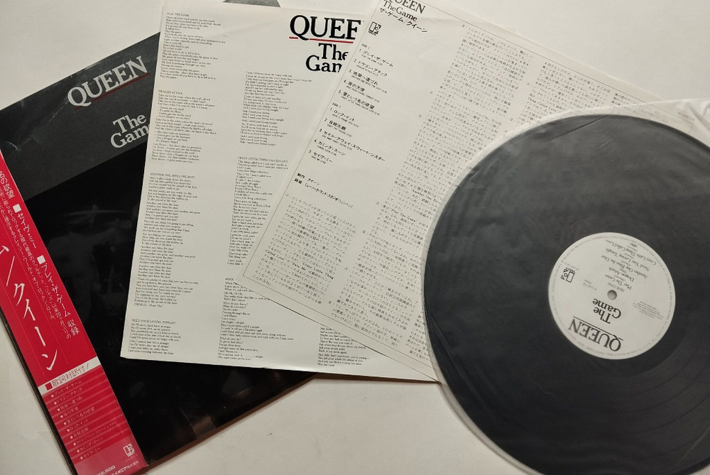 Винтажная виниловая пластинка LP Queen The Game (Japan 1980) (Obi) (EX)