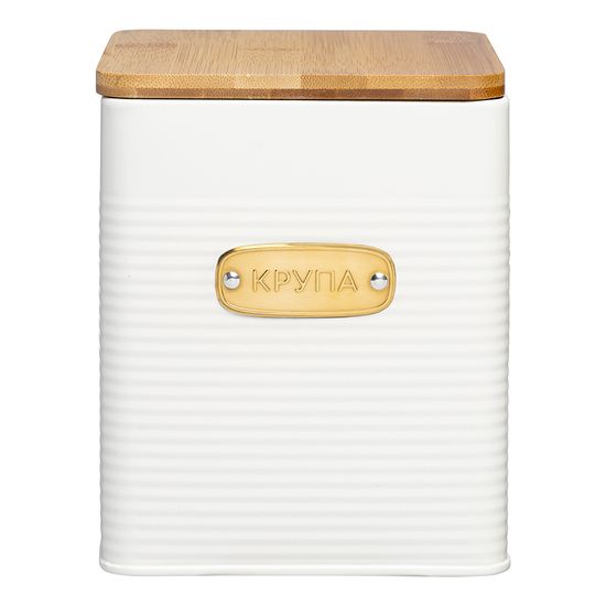 Банка для хранения крупы irmel, 3,2 л, молочная