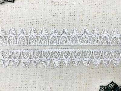 Кружево плетеное, ш. 2,5 см, белый
