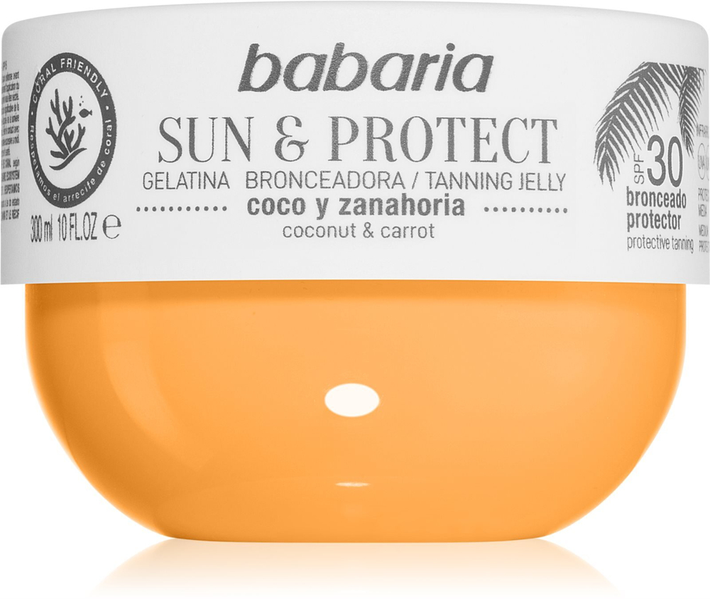 Babaria Tanning Jelly Sun & Protect - защитный гель SPF 30 /   300  ml  / GTIN 8410412490214