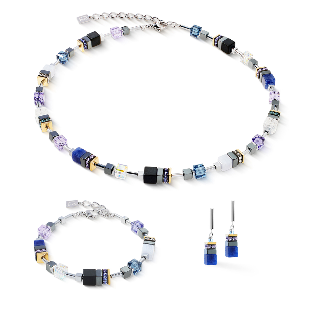 Колье Coeur de Lion Blue-Purple 3017/10-0708