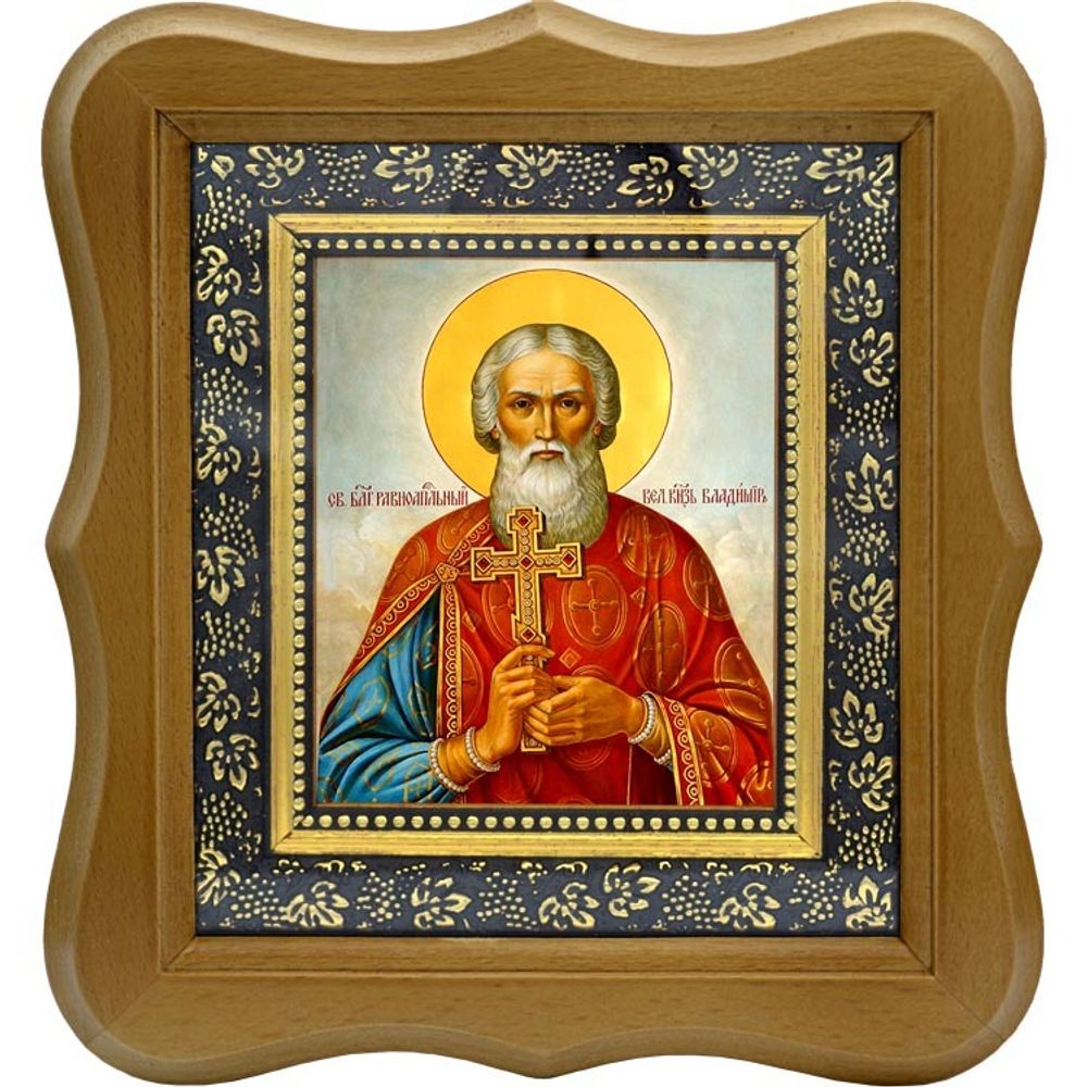 Владимир Святой равноапостольный князь. Икона на холсте.