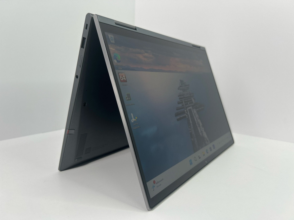 Ноутбук Lenovo ThinkPad X1 Yoga G6 (20Y0S38U0Q) 14"/Intel Core i5-1145G7/RAM 16GB/SSD 512Gb/Intel Iris Xe graphics/IPS/1920x1200/Touch/DOS/Подсветка кл-ры: LED/серый. Состояние: B1