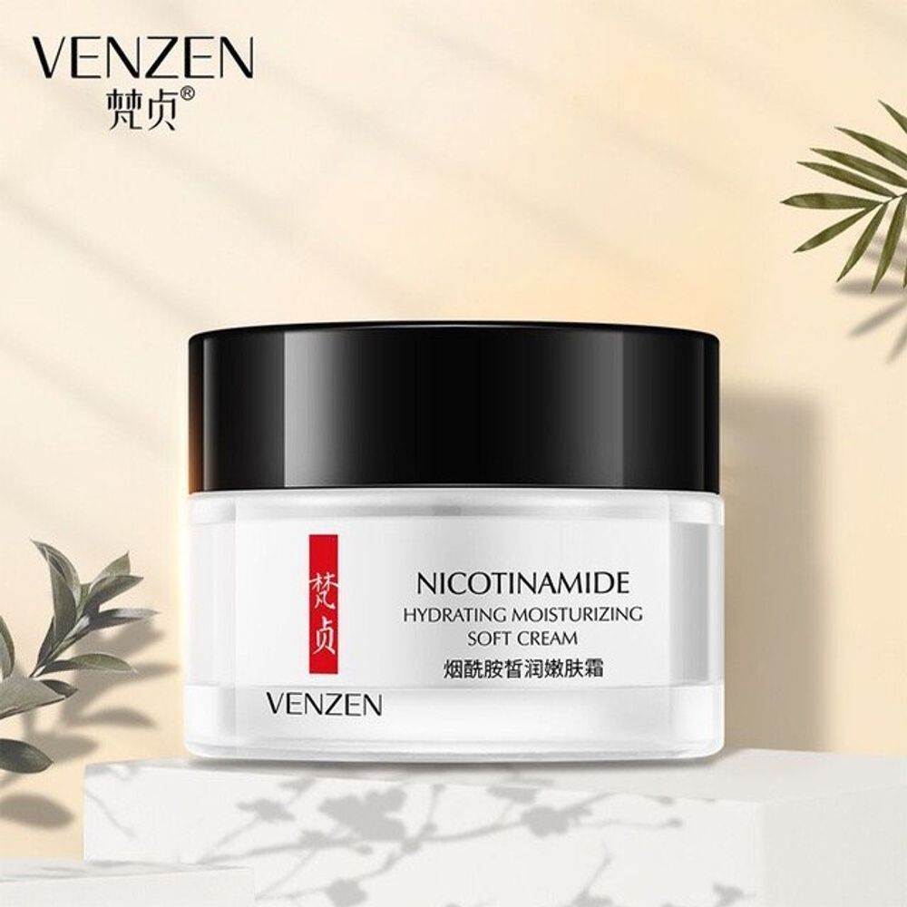 Крем для лица Venzen глубоко увлажняющий с ниацинамидом Nicotinamide Hydrating Moisturizing Soft Cream 50 г