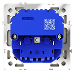 Розетка встраиваемая VOLTUM S70 с заземлением и защитными шторками, 16А, с USB, A+С, (шелк)
