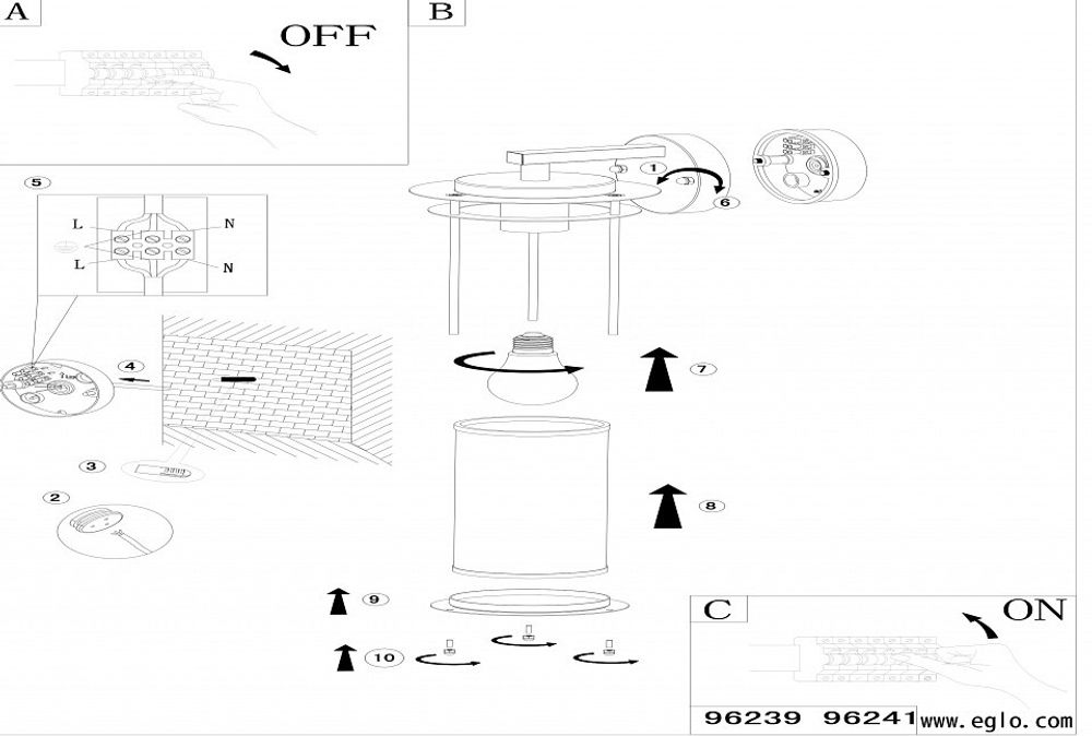 Светильник на штанге Eglo Valdeo 96239