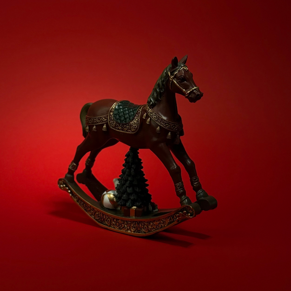 Декор "Лошадка-качалка" , красный