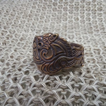 Кольцо "Скифский волк"