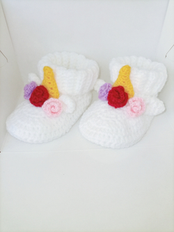 Пинетки Единорожки (10см / Белый / 17)